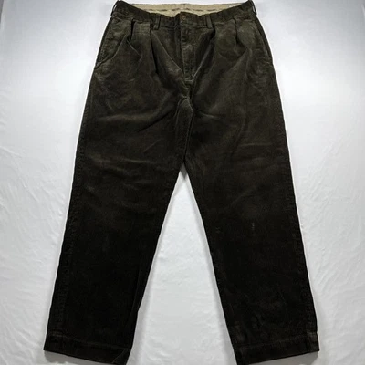 Vintage Polo Ralph Lauren Andrew Corduroy Pant Brown Chino Size 38x30 - Image 1 of 4