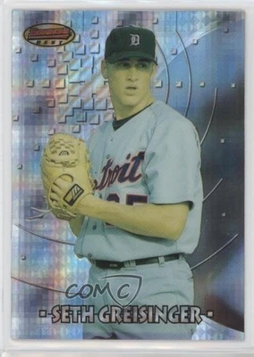 1997 Bowman's Best Atomic Refractor Seth Greisinger #108 Rookie RC - Image 1 of 2