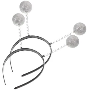 2Pcs Antenna Headband Glitter Ball Headband Halloween Costume Supplies ♡ - Picture 1 of 12