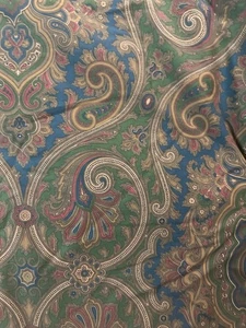 Vintage RALPH LAUREN King Bettbezug BRIANNA PAISLEY Braun/Blau/Grün RAR Lesen! - Bild 1 von 11