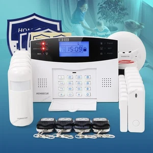 HOMSECUR APP Controlled Wireless WIFI 4G Home Security Alarm System SOS Intercom - Picture 1 of 11