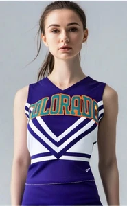 90s Cheer Uniform Varsity Spirit Outfit Size Small Colorado Cheerleader Costume - Bild 1 von 6