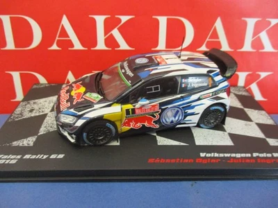 Die cast 1/43 Modellino Auto Volkswagen Polo WRC Rally Wales 2016 S. Ogier - Immagine 1 di 3