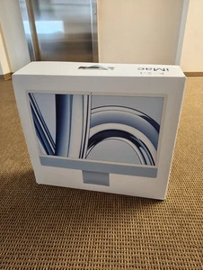 24" APPLE iMAC M3 4.5K RETINA 512GB SSD 16GB RAM BLUE - Picture 1 of 9