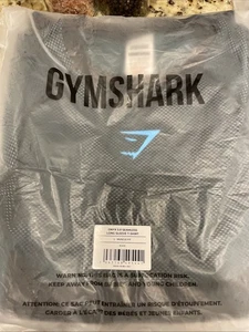 Gymshark Onyx 5.0 Seamless Long Sleeve T-Shirt Black / Brand Blue Large In Hand - Picture 1 of 6