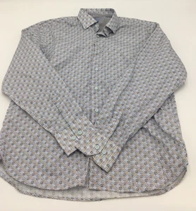 Camisa manga larga VISCONTI colores geométricos para hombre, multi, XL - Imagen 1 de 1