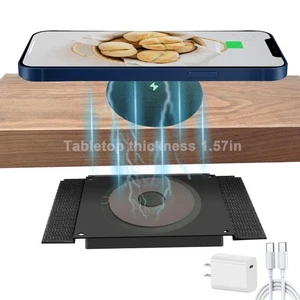 Magnetic Invisible Wireless Charger 40MM,Furniture Under Table Wireless Charg... - Picture 1 of 4