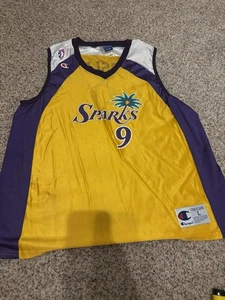 Vintage WNBA Champion Los Angeles Sparks Lisa Leslie #9 Jersey Large L - Picture 1 of 22
