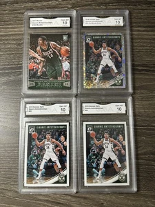 2013 Panini Giannis Antetokounmpo #194 (RC) & 2018 DONRUSS OPTIC GMA 10 lot of 4 - Bild 1 von 7