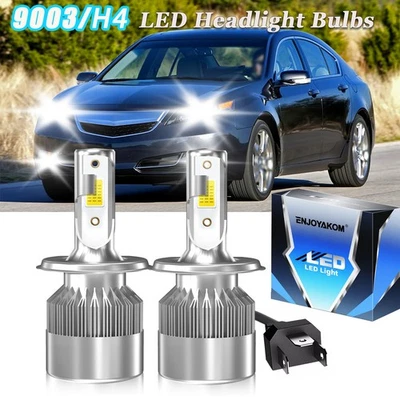 For Acura TL 1995-1998 2pc H4 LED Headlight Bulbs High Low Dual Beam 6000K - Image 1 of 4