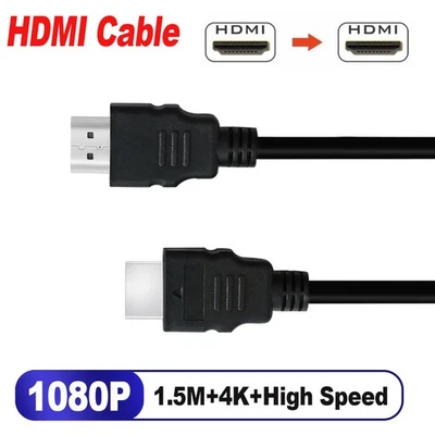 PREMIUM HDMI CABLE For BLURAY 3D DVD PS3 HDTV XBOX LCD HD TV 1080P LAPTOP PC - Image 1 of 4