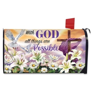 Briarwood Lane Sunrise Easter Cross Oversized Mailbox Cover - Picture 1 of 3