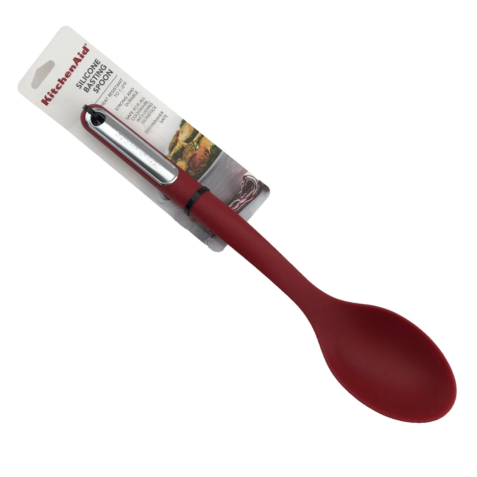 New KitchenAid Empire Red HERA Safe for Nonstick Silicone Basting Spoon - Image 1 of 1