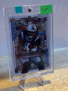 2024 Wild Card Stacked Deck JOKER Jonathan Brooks 1/1 #SDPJ-JBN PANTHERS - Bild 1 von 2
