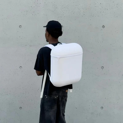 BRAVEST STUDIOS - AIRPACK “AIRPOD” BACKPACK | WHITE | FAST SHIP - Image 1 of 4