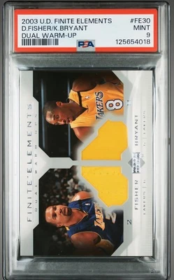 K.Bryant/D.Fisher 2003 U.D. Finite Elements Dual Warm-Ups #FE30 PSA MINT 9! 🔥🔥 - Image 1 of 2