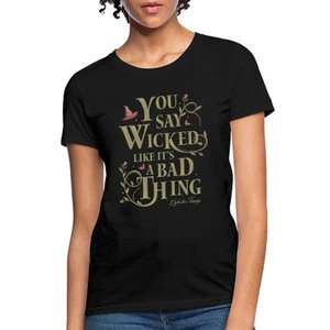Wicked Design With Elphaba Quote And Vines Women's T-Shirt - Picture 1 of 7