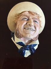 BOSSONS CHALKWARE HEAD Plaque "Jolly Tar" Congleton England Vintage 1988