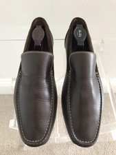 Mint Condition A Testino Men’s Brown Suede And Leather Loafer - Size 9