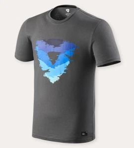MAGLIA MANICHE CORTE REV'IT ANDRE T-SHIRT GRIGIO ANTRACITE COTONE TG XL - Imagen 1 de 2