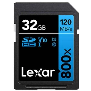 Lexar High-Performance 800x SDHC-SDXC UHS-I Card 32GB  LSD0800032G-BNNNG - Picture 1 of 2