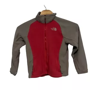 The North Face Pink Gray Full Zip Fleece Jacket Size Medium - Picture 1 of 4