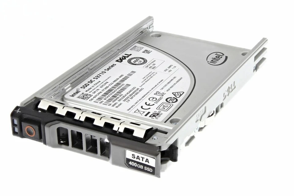 Dell 400GB SATA 2.5" 6G MLC WI SSD 7C7FK SSDSC2BA400G4R + Dell 13th Series Caddy - Image 1 of 1