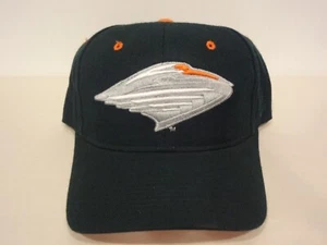 VTG NCAA Miami Hurricanes LOGO Fitted 7 Hat Zephyr Eastbay NEW NWT Wool Blend - Picture 1 of 4