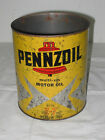 Vintage 1 Gal. Pennnzoil Motor Oil With Z7 Can Nice Patina Vibrant Colors No Top