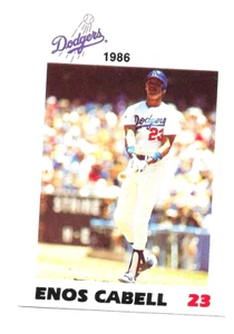 Policía de Los Ángeles 1986 L A Dodgers Enos Cabell 23 - Imagen 1 de 8