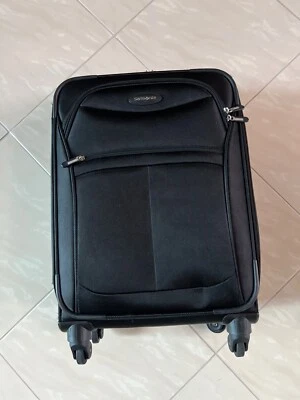 #2644 Samsonite 23.5" Carry On Spinner Softside Black Suitcase - Image 1 of 4
