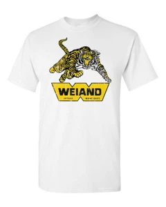 Retro Hot Rod Tee T Shirt 100% Cotton Drag Race Racing Weiand Tiger Speed Shop - Picture 1 of 2