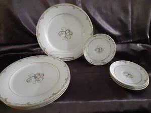 NORITAKE 5404 ESTEEM Four 10 3/8" Dinner Plates and Four Saucers Replacements - Picture 1 of 8