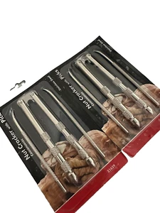 Chef Craft 2PK Stainless Steel Set, 2 Nut Crackers and 4 Picks Seafood Crackers - Picture 1 of 4