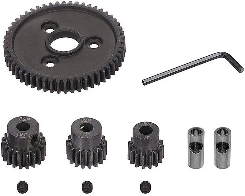 32P Metal Gears 15T, 17T, 19T & 54T for 1/10 Stampede 4X4 Rustler 4X4 Slash 4X4 - Image 1 of 1