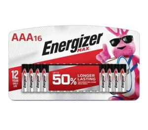 BATERÍAS ENERGIZER MAX AAA, 16 UNIDADES - Imagen 1 de 2
