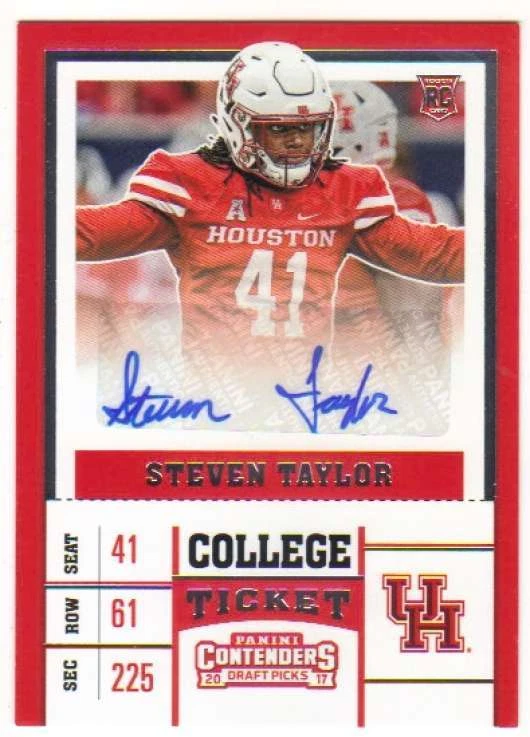 2017 Contenders Draft Picks College Ticket Autograph AUTO #249 Steven Taylor - Image 1 of 1