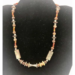 Brown stone multicolored Necklace  - Picture 1 of 9