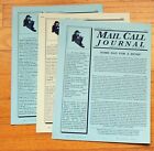 Civil War Newsletter - MAIL CALL JOURNAL - Lot of 3 Issues - 2001 - Rare, New