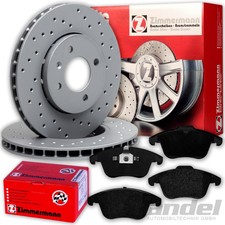 ZIMMERMANN SPORT BRAKE DISCS + FRONT PADS fits Volvo S60 V60 V70 XC70