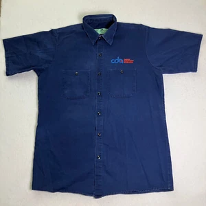 CDA Chicago Department of Aviation Shirt Mens M Red Cap Short Sleeve Uniform - Picture 1 of 9