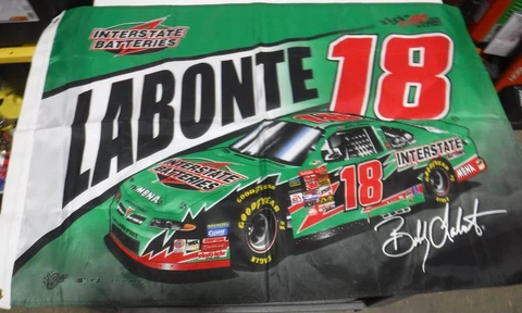 Bobby Labonte #18 Interstate Batteries 40"x29" Flag 041823DMT3 Cover
