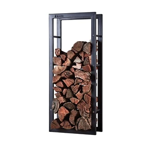 Scandia Design Fireplace Firewood Log Holder Steel Wood Storage Rectangular 50kg - Picture 1 of 1