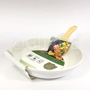 Masterclass Healthy Options 9.5" Frying Pan Skillet Ceramic Coating White New - Picture 1 of 6