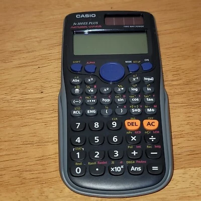 Casio FX-300ES PLUS Scientific Calculator Two Way Power With Cover  Tested Works - Image 1 of 4