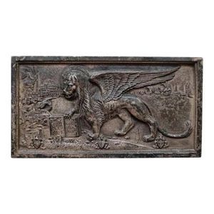 *HH* Medal Plaque Lion San Marco Adriatic Society Electricity Venice 1955 - Picture 1 of 9