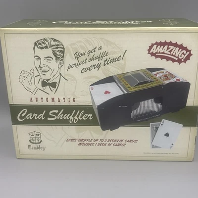 Embaralhador automático de cartas de baralho de Wembley NOVO inclui 1 baralho de cartas - Imagem 1 de 3