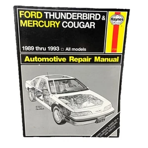 Ford Thunderbird Mercury Cougar 1989-1993 Tune-up Service Repair Manual Wiring - Picture 1 of 8