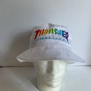 Thrasher Magazine Arco Iris Logo Cubo Ala Sombrero Algodón Monopatín S/M - Imagen 1 de 7