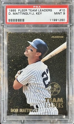 1995 Fleer TEAMLEADERS Don Mattingly Key No10 PSA 9 POP 11 только 2 PSA 10! - Изображение 1 из 2